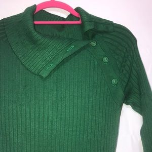 Green Eva Mendez Sweater Dress, Size XS